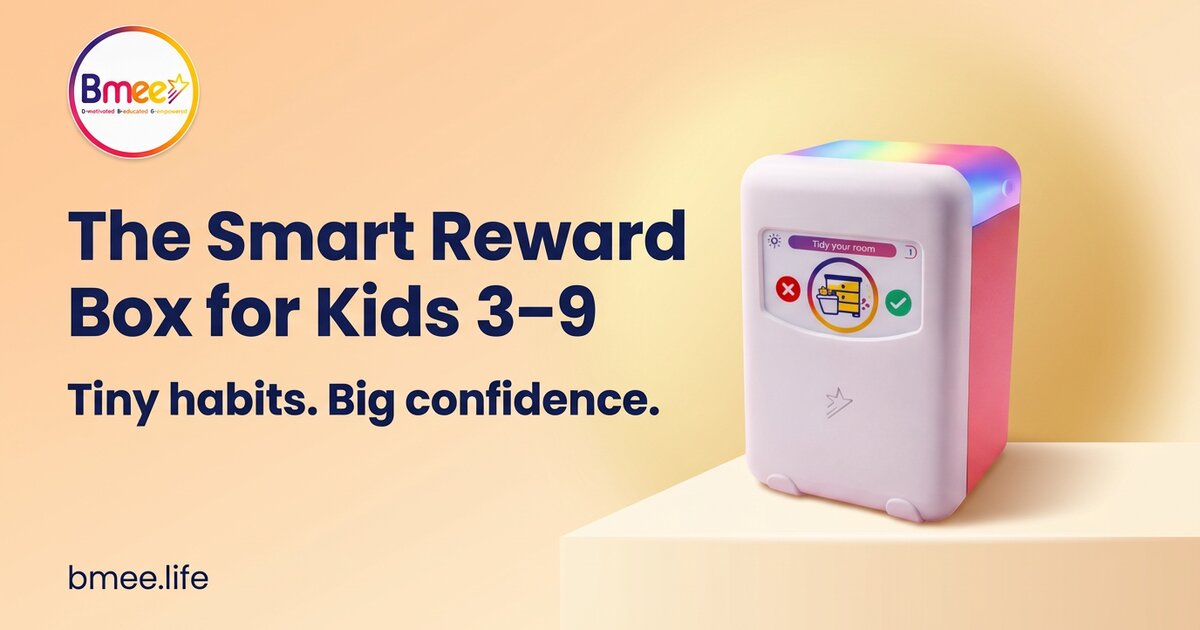 Bmee — the smart reward box that builds life skills and healthy habits for children aged 18 months to 9 years